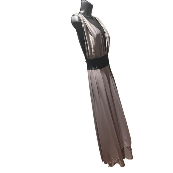 Amanda Wakeley women’s vintage gown silk Champaign & black medium - Picture 5 of 5